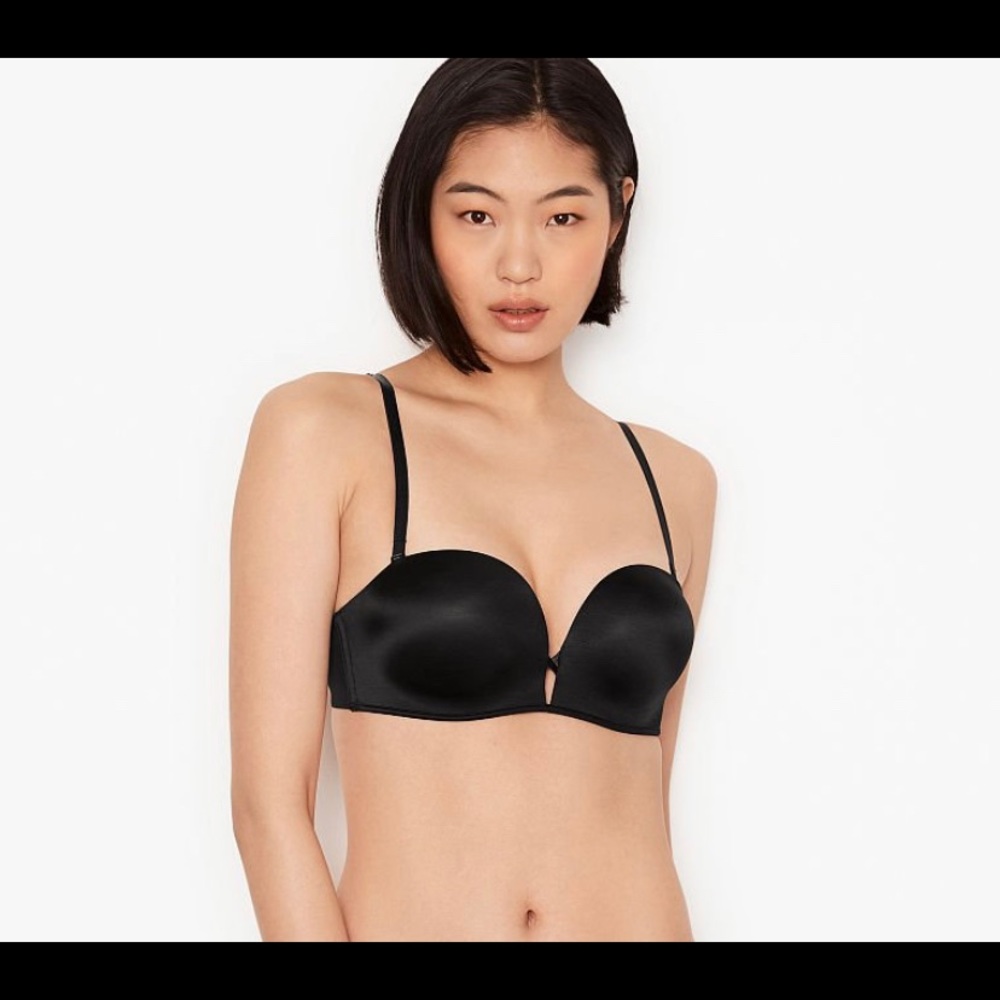 34B Victoria’s secret bombshell add 2 sizes push up bra & strapless NWOT